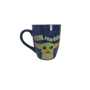 Baby Yoda Star Wars Mandalorian "Nom Nom Nom" Ceramic Mug 25 Oz. Blue 2020